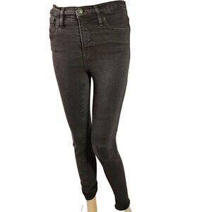 Madewell Roadtripper Bennet Black Skinny Jeans Women's Size 25